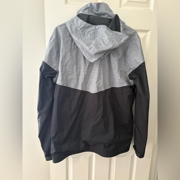 Columbia men’s omni-tech grey black hooded jacket size large mesh lined - Picture 6 of 12